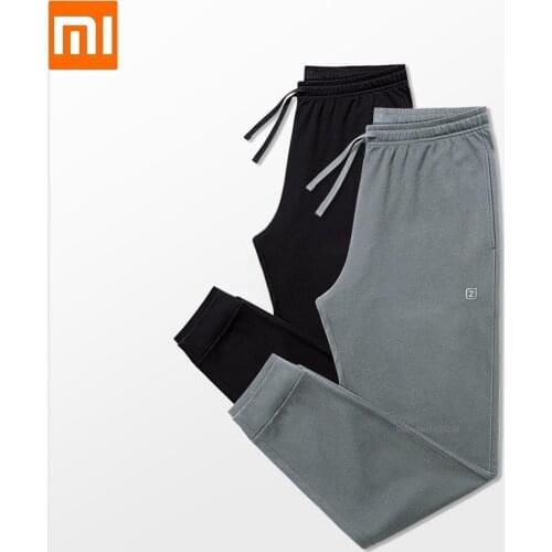 Youpin Men 100% cotton home casual trousers Soft and comfortable Breathable Sweatpants Fitness Sports pants