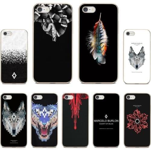 Soft Cases Covers Marcelo-Burlon-Art-Wings-Feather For Xiaomi mi Redmi Note 3 4 4X 5 6 7 8 8t 9 9s 9t 10 pro lite