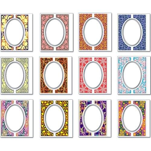 New Christmas Oval Arch Border DIY Craft 2021 Metal Cutting Dies for Card Making and Scrapbooking Decor Embossing No Stamps Set