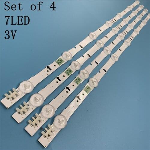 New Kit) 4 PCS 7LED 65CM LED backlight strip for samsung UE32H5570S 32H5000 UN32J5003AF D4GE-320DC1-R1 R2 Bn96-30443A 3044A