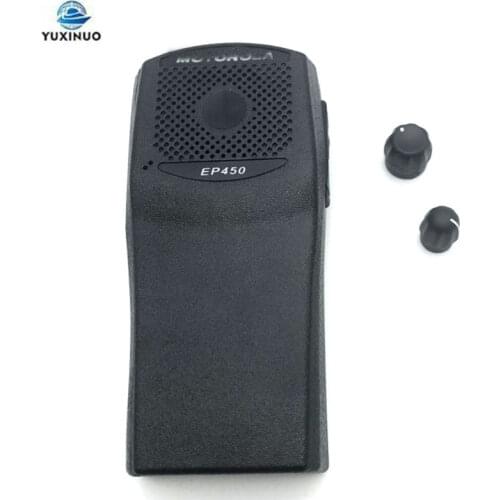 New Front Casing Shell Repair Housing Cover Case with Volume Knobs for Motorola EP450 EP-450 Radio Walkie Talkie Accessories
