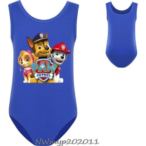 New Girls Swimsuit One Piece Swimsuit Bathing Suit 2-13Years PAW PATROL Style Childrens Swimwear One Piece Bathing Suit