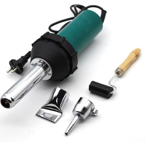 220V 1080W PVC Floor Repair Plastic Hot Air Welding Gun Torch Nozzle Roller Welding Machine Heat Gun Kit Welder Bumper PP