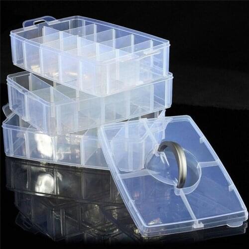 Transparent Fishing Tackle Box 30 Compartments Bait Lure Hook Storage Box Fishing Accessories Plastic Storage Case