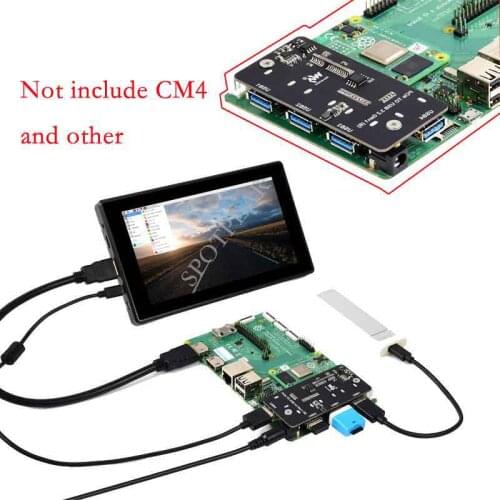 Raspberry Pi CM4 Compute Module 4 official IO Board PCIe TO USB 3.2 Gen1 Adapter 4x HS USB