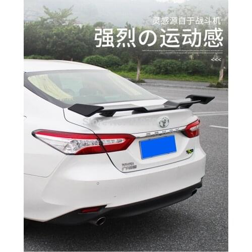 For Toyota Camry TRDF Spoiler 2018-2019 ABS Plastic Unpainted Color Rear Roof Spoiler Wing Trunk Lip Boot Cover Car Styling