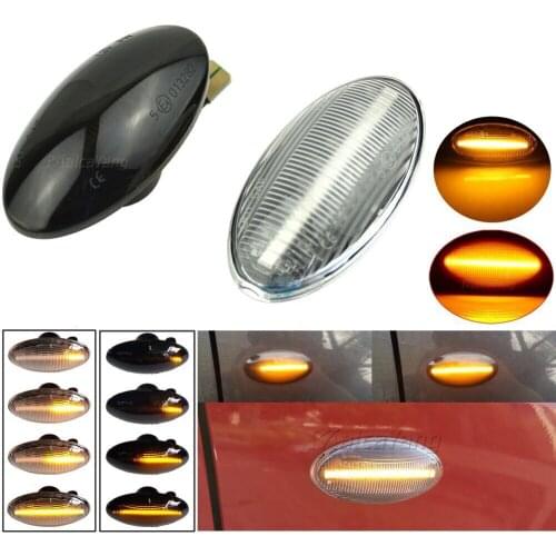 2Pcs For Suzuki Swift Jimmy Vitara SX4 Splash XL7 Grand Vitara Alto LED Dynamic Side Marker Light Signal Blinker