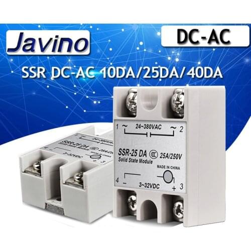 Solid state relay DC control AC ssr-10da / 25da / 40da voltage regulating module DC-AC