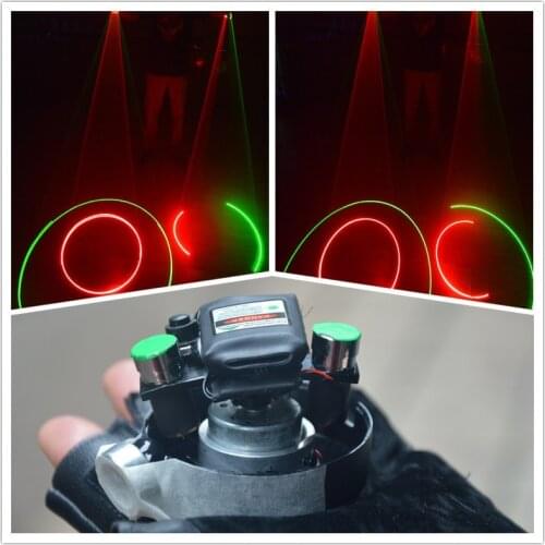 Wecool New Design Green Red Swirl laser man gloves / 450nm High-Power dj gloves laser lights DJ equipment Swirl Laser Gloves