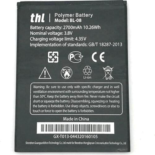 BL-08 2700mAh Backup Replacement Backup Battery For THL 2015 2015A Phone+ Tracking Code