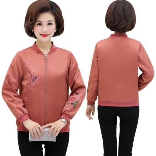 Womens Jackets 2020 spring and fall Causal Windbreaker Women Basic Coats Casual Zipper Jackets Bomber Famale Plus Size 4XL E8