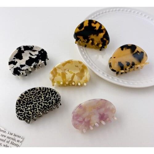 2021 Acetate Hair Claw Clips Women Barrettes Claw Crab Hairpins For Girls New Styling Hair Clip Ponytail Honder Hair Accessories