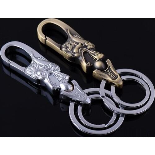 Dragon keychain key ring waist hanging key chain key holder pants buckle creative sleutelhanger chaveiro llaveros hombre