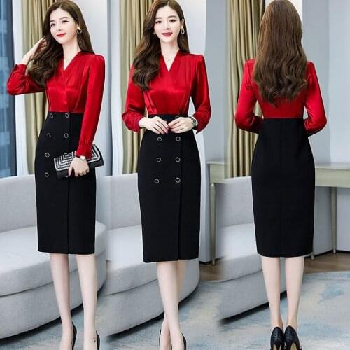 Women 2021 Spring Autumn Long Sleeve Dress Female Vintage High Waist Office Bodycon Midi Dress Sexy Midi Dresses Vestidos Z334