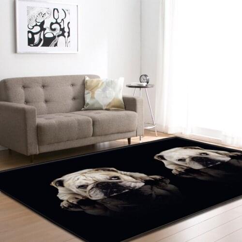 3D Living Room Carpet Pet Dog Shapi Rug Children Room Decoration Mat Anti-slip Soft Bedroom Carpets Baby Crawling Area Rugs