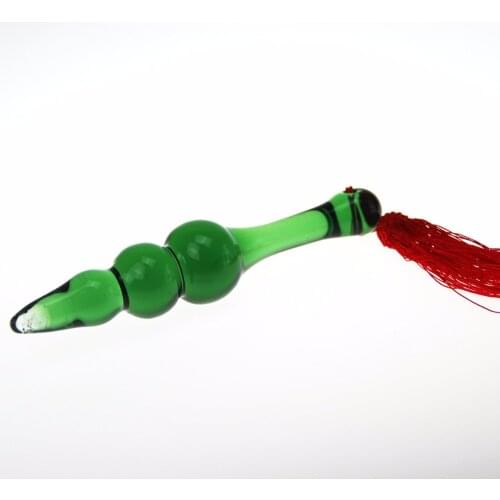 Glass anal tails plug Adult masturbation classic pyrex glass anal butt plug beads Anal Beads Plug Sex Products dildo Sex toys