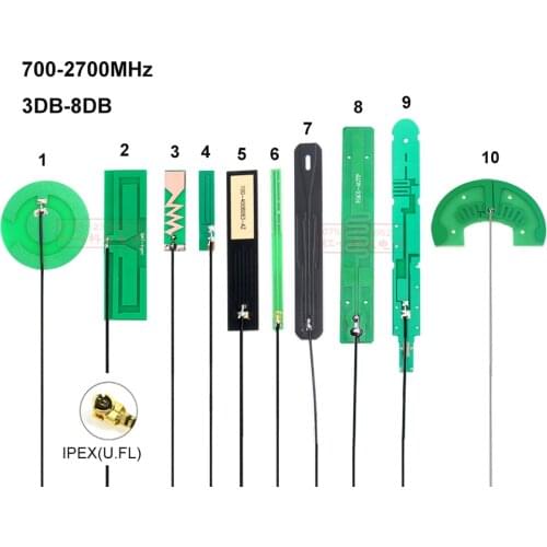 2pc LTE 4G 3G 2G GSM NB-IOT antenna PCB internal Omnidirectional high gain IPEX U.FL for SIM7100 SIM7600 SIM7000 EC21 EC25 UC20