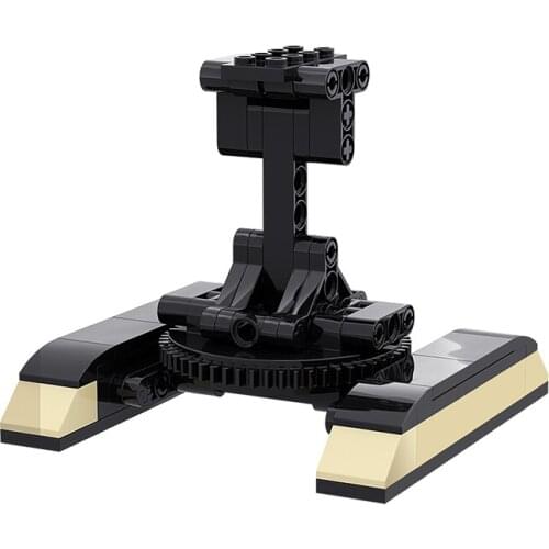 Buildmoc Display Stand for Ninja Boulder Blaster Holder 68PCS MOC Model Building Blocks Toys for Children DIY Toy Kids Gifts