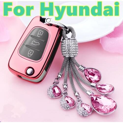 For Hyundai elantra verna ix35 KIA K2 K5 Sportage celesta Car key set female key shell key bag pendant gift car accessories