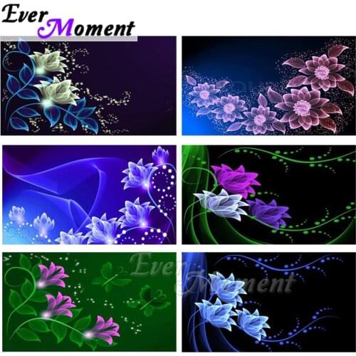 Ever Moment Diamond Painting Flower Butterfly Bubbles Picture Of Rhinestone Mosaic Full Square Drill Diamond Embroidery ASF2002