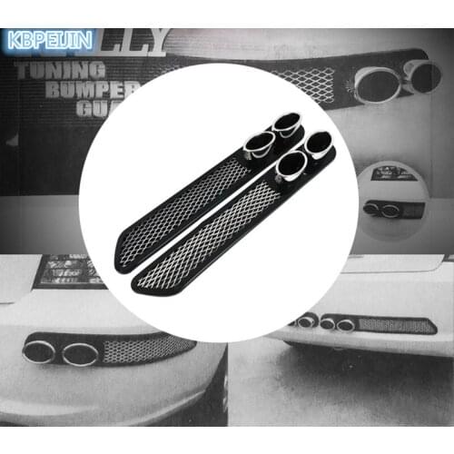 HO 3D Car Styling Automobiles Carbon Exhaust Stickers For Mitsubishi outlander 2016 lancer 10 pajero sport asx Accessories 2pcs