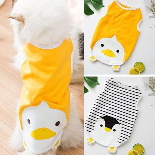 Miflame Cartoon Dog Vests Summer Dog Clothes For Puppy Costume Cosplay Pet Vests Pomeranian Chihuahua Clothes Funny Pet Clothes