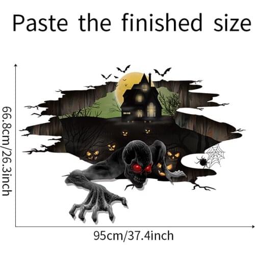 Wall Stickers DIY Self-adhesive Creative Removable Home Decortion Water Proof Tile Sticker Waterproof Spider