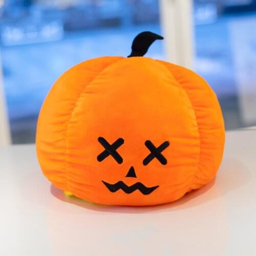 10 20 30cm New Creative Flip Pumpkin Doll Cute Soft Pumpkin Plush Toys Luminous Pumpkin Childrens Halloween Gift