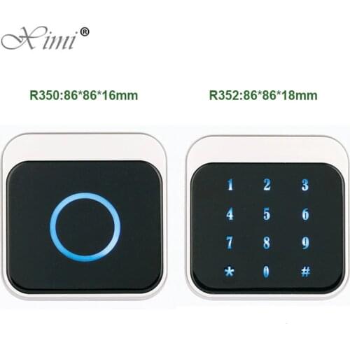 New Arrived ZK R350M R352M IP65 Waterproof Wiegand26 34 Keypad Smart ID IC RFID Card Reader For Door Access Control System