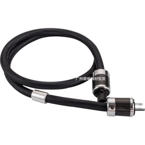 2020 NEW HIFI FURUKAWA Audio Power Cable Amplifier Power Cord with US AU EU Plug Carbon Fiber Cable Line Hifi Audio AMP CD