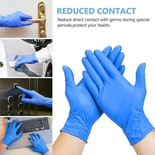 100Pcs Nitrile Disposable Gloves Universal Latex Protective Gloves for Household Kitchen Laboratory Garden Cleaning Gloves