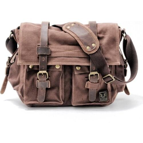 Mens messenger bag casual canvas handbag mens bag original locomotive side bag shoulder bag mens backpack retro messenger bag