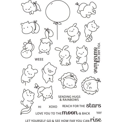 Christmas Transparent Clear stamps and metal cutting dies DIY Silicone Seals Scrapbooking