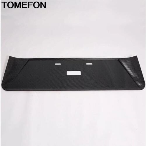 TOMEFON For Toyota Hiace Granvia Commuter 2019 2020 Rear Car License Plate Frame Trim Number Plate Holder Exterior Accessories