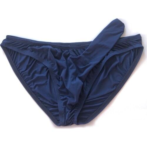 Mens Penis Sheath Briefs Transparent Breathable Ice Silk Panties Sexy Male Gay Underwear Jockstrap Erotic Lingerie Bikini Cuecas