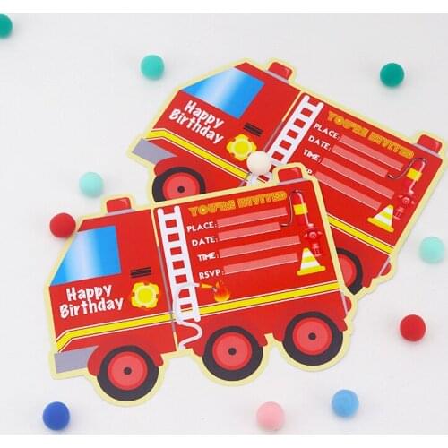 Firefighters Party Birthday Balloons firefighters Grow Up Happy Birthday Invitations Cake Topper Party Favor Decoration Banner