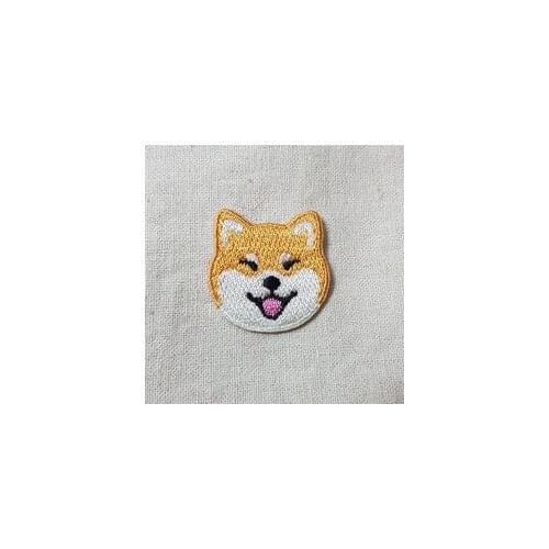 Japan Shiba inu Embroidered Patches Iron on Patches on clothing Jacket for Clothing Emblem Embroidery DIY Anime Patch Man