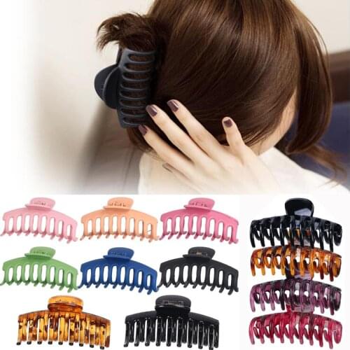 Hair Claw Plastic Acrylic Hairpins Clips 2021 Hair Crabs Large Headdress Party Gifts For Shower