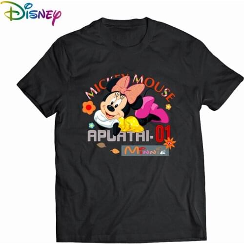 Plus Size 2XL Women T Shirts Fashion Minnie Mouse Print Short Sleeve Summer T-Shirt Female Tops Woman Casual Tshirt
