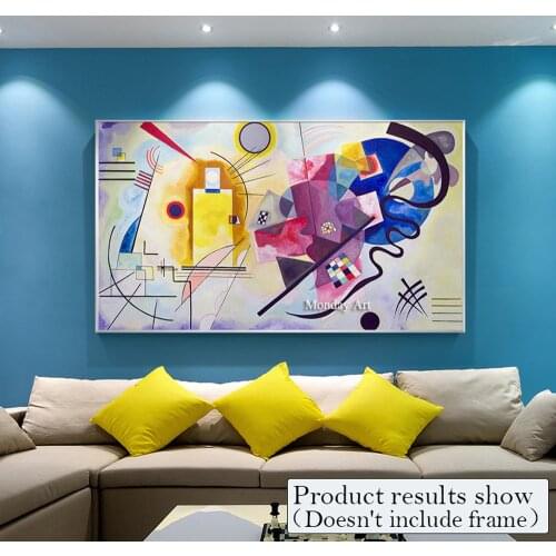 Famous Picasso Modern Pure Hand Paint Abstract Colorful Canva Painting Posters Home Decorative Art Pictures for Living Room Wall