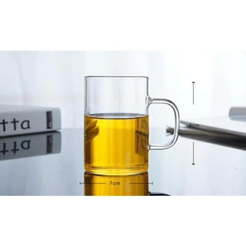 1PC Creative Glass Coffee Mug 350ml Cute Tea Mug Tea Cup Heat Resistant Glass Coffee Cup Beer Mug Dropsh JM 1011