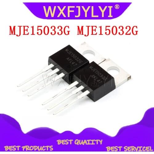 10PCS 5pairs (5psc MJE15033G + 5PCS MJE15032G ) TO-220 MJE15033 MJE15032 TO220