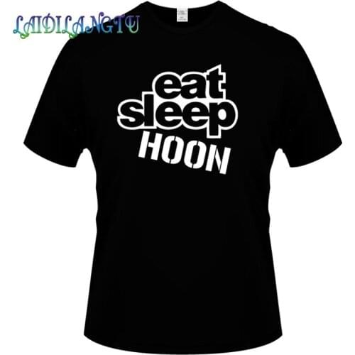 2019 summer t shirt mens short-sleeved cotton T-shirt eat Sleep Hoon Clothing Men T Shirt High Quality T-Shirt Men