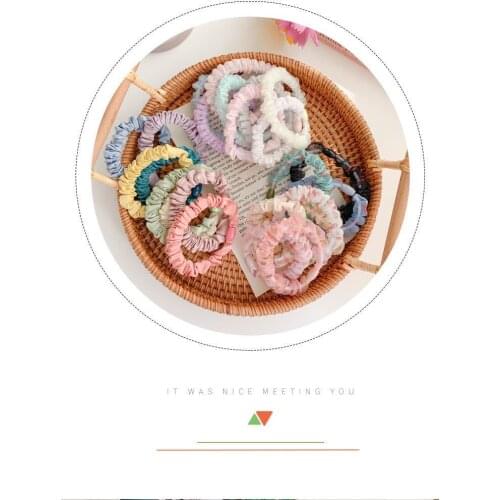 Hair accessories scrunchies Eight times Girls cute headband Simple joker hair rope hairbands