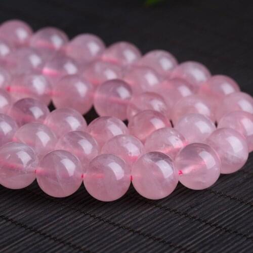 7A natural stone Madagascar powder crystal loose beads hibiscus stone beads powder crystal beads factory wholesale