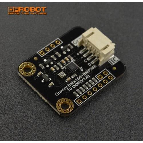 DFRobot Gravity BMX160 BMP388 10 DOF Sensor Accelerometer Gyroscope Geomagnetic Barometric Pressure Temperature Sensor for Drone