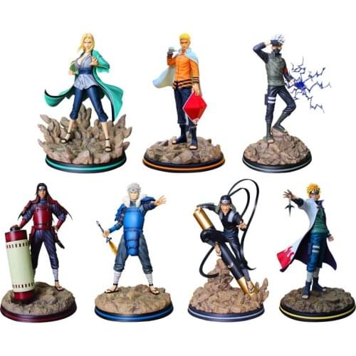 30cm Naruto Shippuden Kakashi Gaara Tsunade Sarutobi Senju Tobirama Naruto Action Figures PVC Anime Model Toys Brinquedos