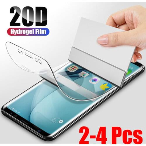 2Pcs 20D Cover Soft Hydrogel Film For Samsung Galaxy S21 S20 S10 S8 S9 Plus Note 20 10 9 Plus S21 Ultra 5G Screen Protector Film