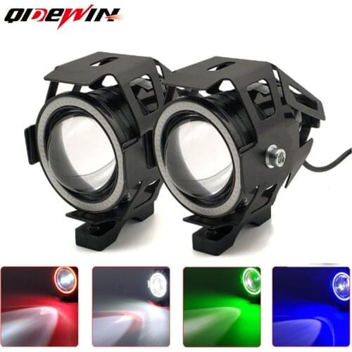 Motorcycle spotlight laser gun angel eye motorcycle LED headlamp external bright lamp U7 multi light