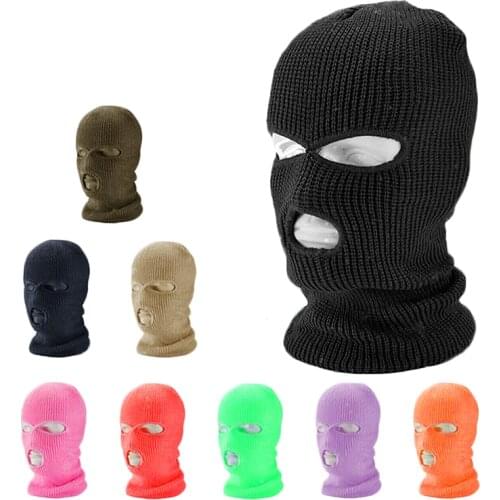 New Full Face Balaclava Halloween Mask Hat Caps For Party Motorcycle Bicycle Cycling Unisex Keep Warm Sports Beanies Knitted Hat